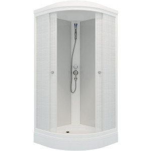 Душевая кабина Triton Стандарт А3 ДН4 90х90 (белый лён) с открытой дверцей