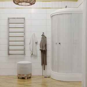 Душевая кабина Triton Стандарт А3 ДН4 90х90 (белый лён) в интерьере