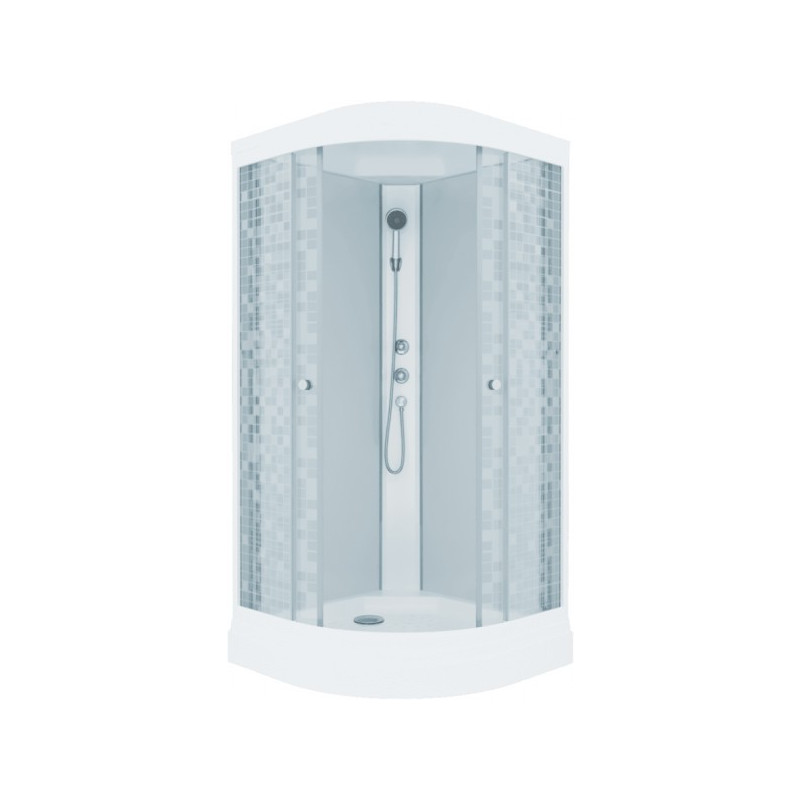 Душевая кабина Triton Стандарт А3 ДН4 100х100 (мозаика) с открытыми дверцами