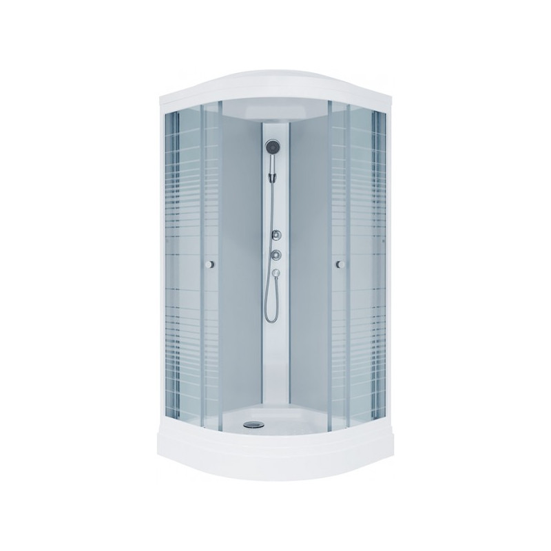 Душевая кабина Triton Стандарт А3 ДН4 90х90 (полосы) с открытыми дверцами