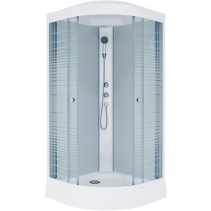 Душевая кабина Triton Стандарт А3 ДН4 90х90 (полосы) с открытыми дверцами
