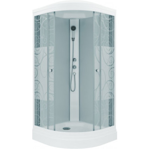 Душевая кабина Triton Стандарт А3 ДН4 90х90 (узоры) с открытыми дверцами