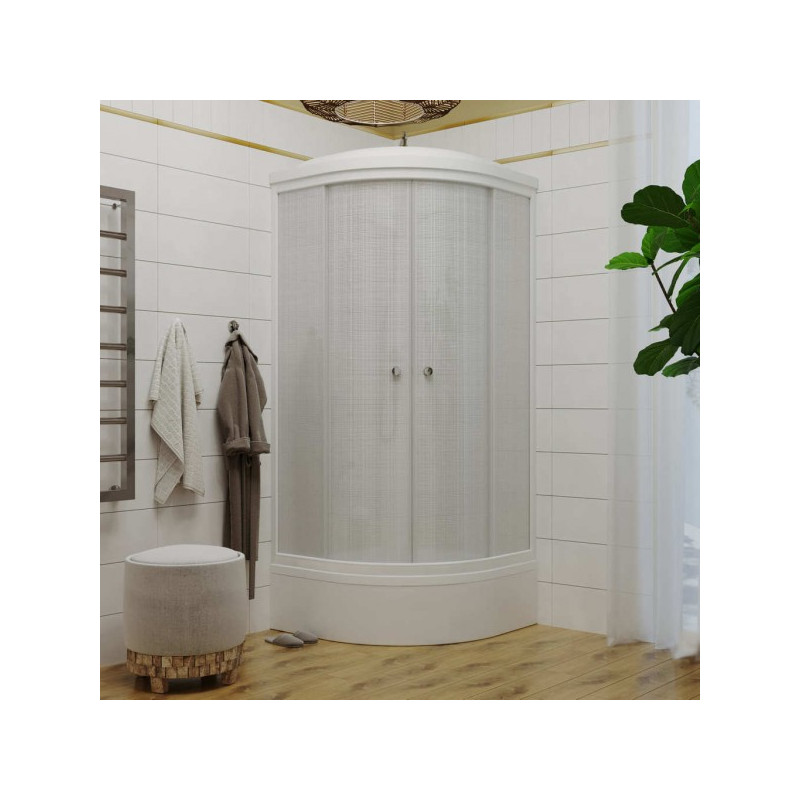 Душевая кабина Triton Стандарт В3 ДН4 90х90 (белый лен) в интерьере
