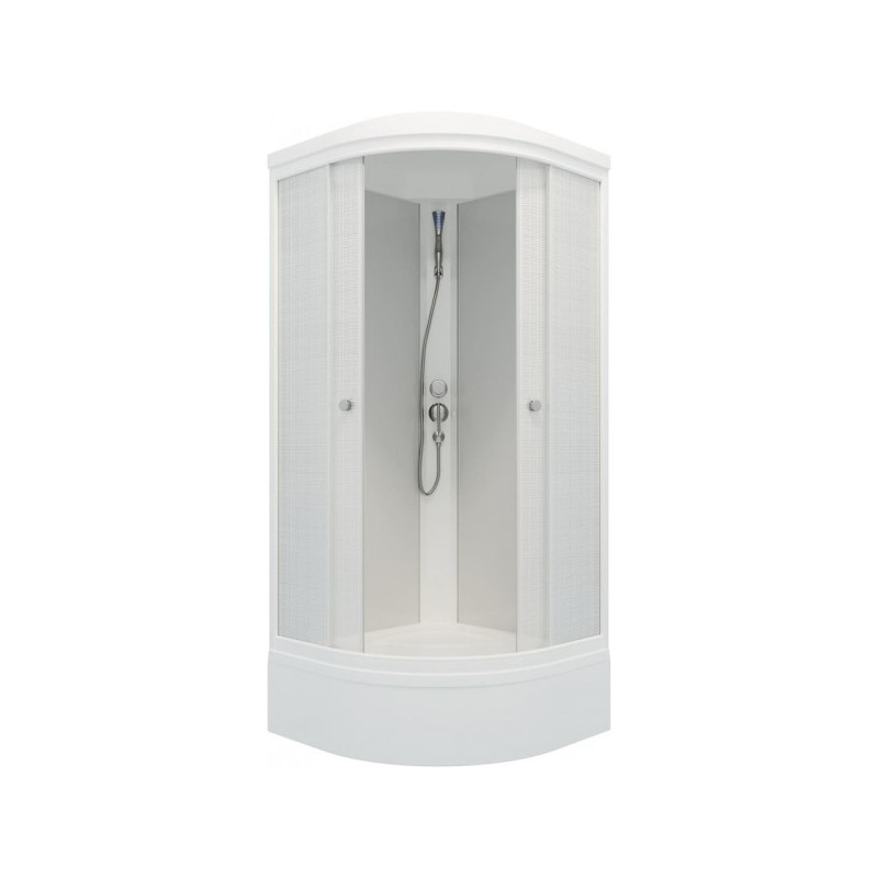 Душевая кабина Triton Стандарт В3 ДН4 90х90 (белый лен) с открытыми створками