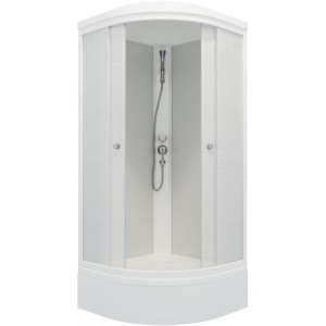 Душевая кабина Triton Стандарт В3 ДН4 90х90 (белый лен) с открытыми створками