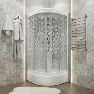 Душевая кабина Triton Стандарт В3 ДН4 90х90 (мозаика) в интерьере