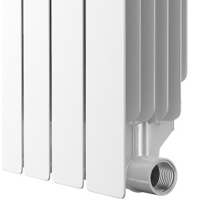 Радиатор биметаллический Royal Thermo Indigo Super+ 500 (10 секций) подключение