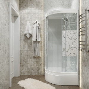 Душевая кабина Triton Стандарт В3 ДН4 90х90 (узоры) справа