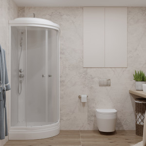 Душевая кабина Triton Ультра A3 ДН4 90х90 вид сбоку