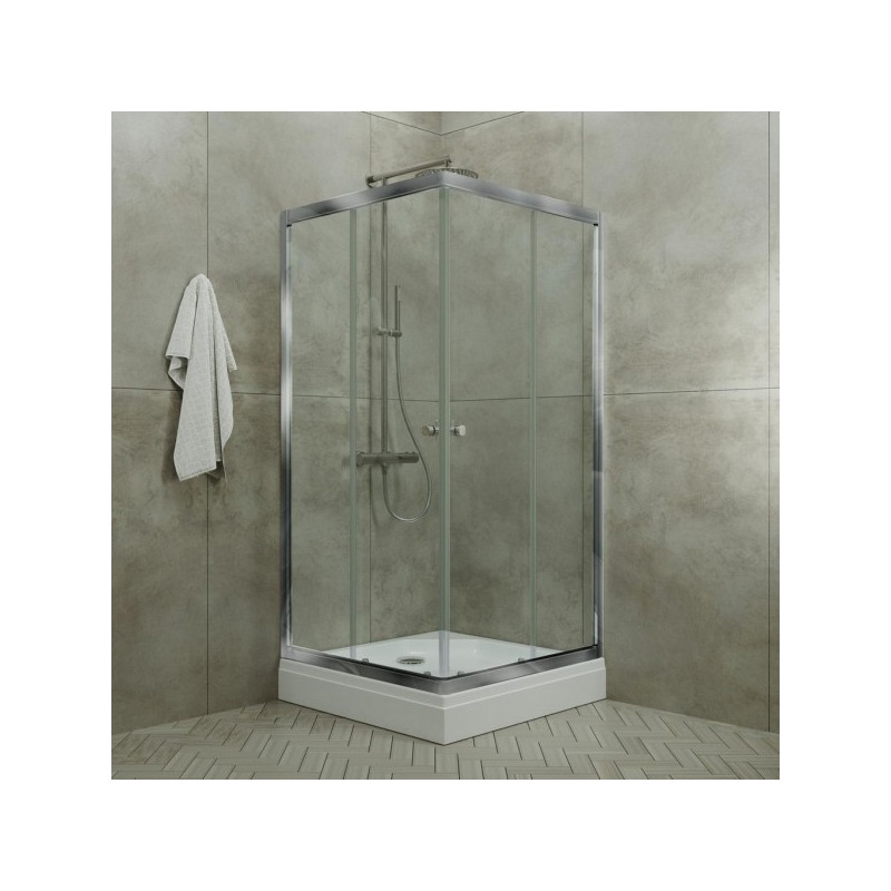 Душевой уголок Triton Вента Хром А1 90х90 в