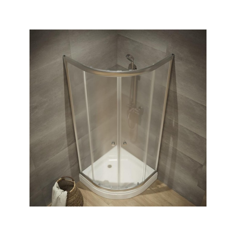 Душевой уголок Triton Альфа-Хром А1 90х90 (с поддоном) вид сверху