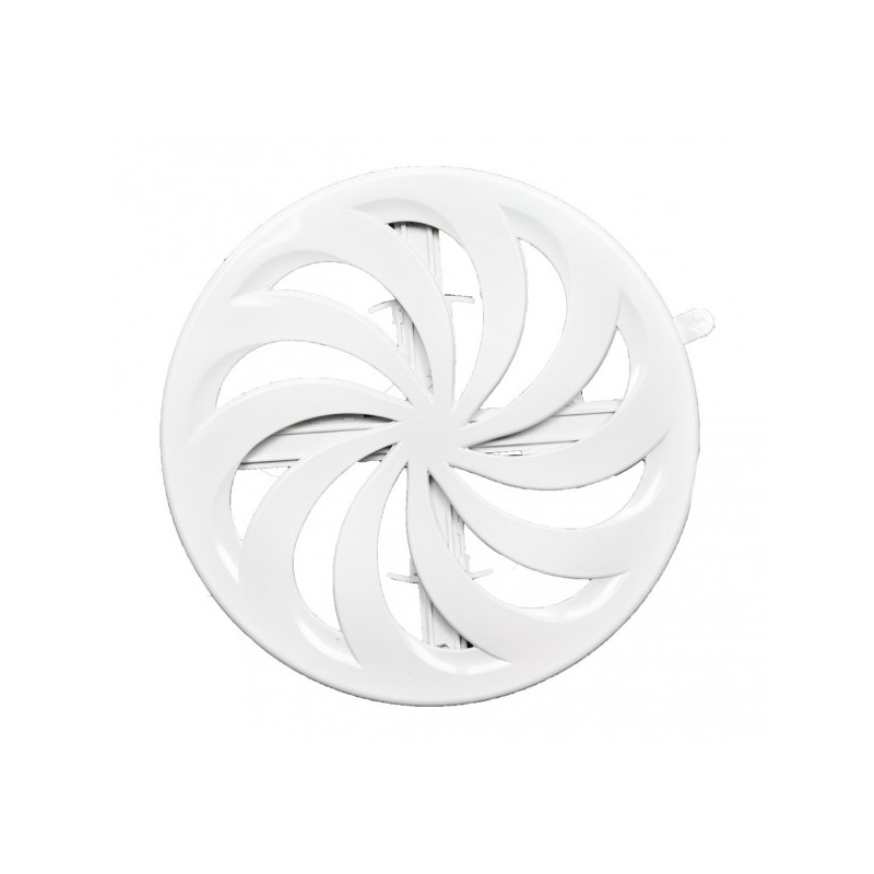 Вентиляционная решетка airRoxy круглая с регулировкой расхода воздуха  открыт