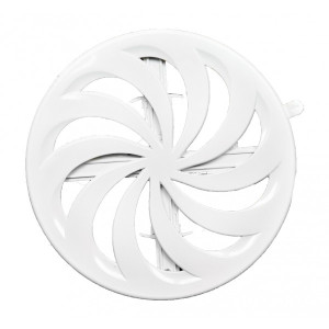 Вентиляционная решетка airRoxy круглая с регулировкой расхода воздуха  открыт