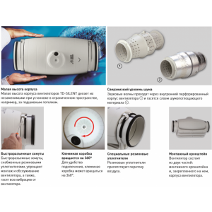 Особенности вентилятора Soler&Palau TD-160/100 N T Silent