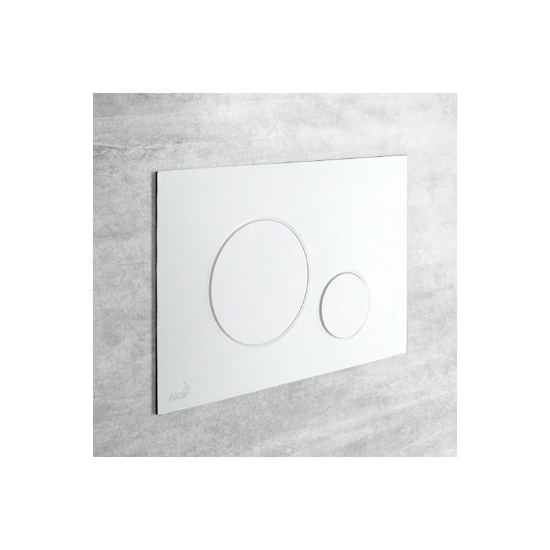 Кнопка смыва Alcaplast M670 белый d b