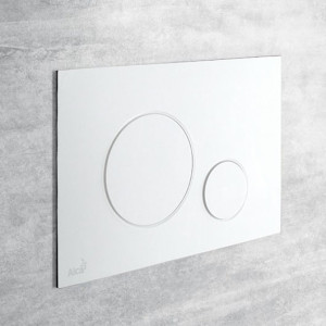 Кнопка смыва Alcaplast M670 белый d b