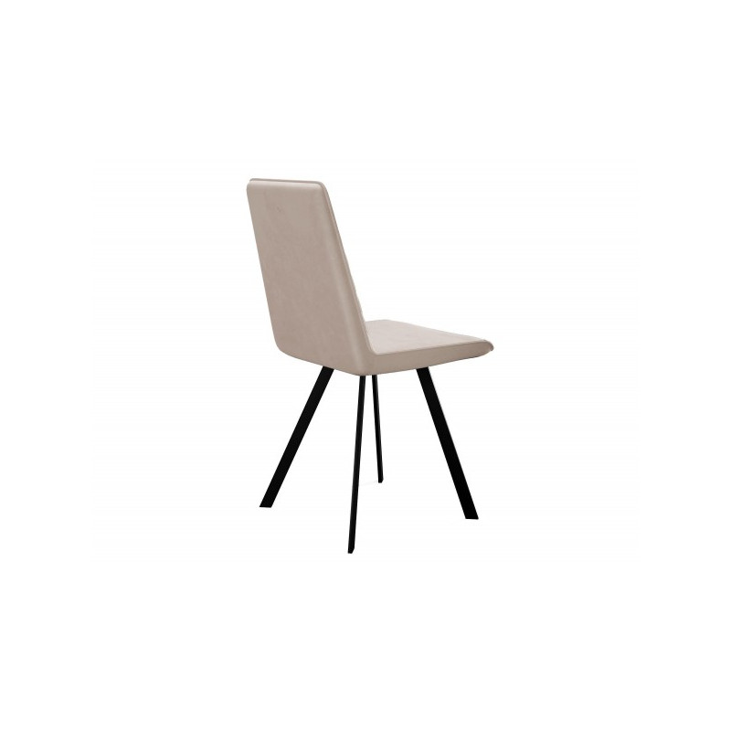 Стул DikLine 202 бежевый/черный вид сзади