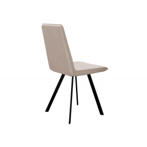 Стул DikLine 202 бежевый/черный вид сзади