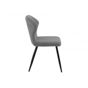 Стул DikLine 239 B серый/черный вид сбоку