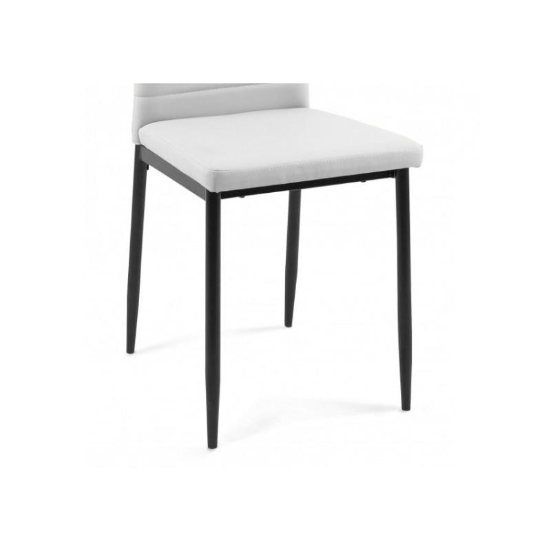 Стул DikLine Текс Pegaso белый/черный сиденье