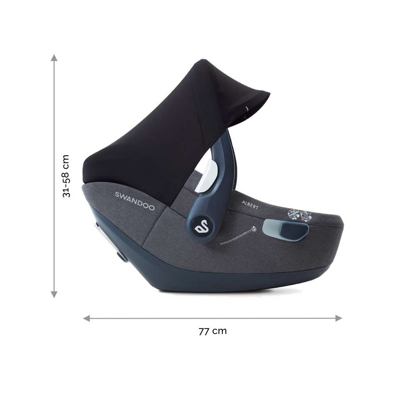 Автокресло Swandoo Albert Alfalfa размеры