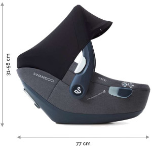 Автокресло Swandoo Albert LimeSesame Grey (без базы) размеры