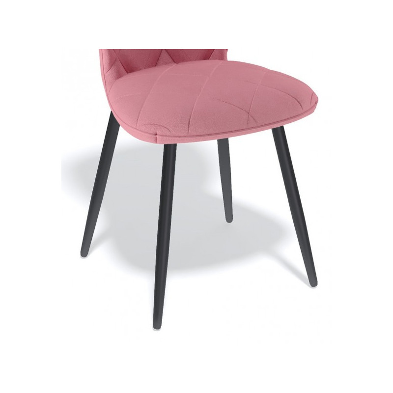 Стул Kenner 123R розовый/черный сиденье