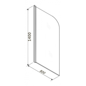 Душевая шторка Roxen Brimen 52010-80 параметры