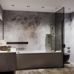 Душевая шторка Roxen Brimen 52010-80 вид спереди