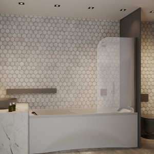 Душевая шторка Roxen Brimen 52010-80 в интерьере