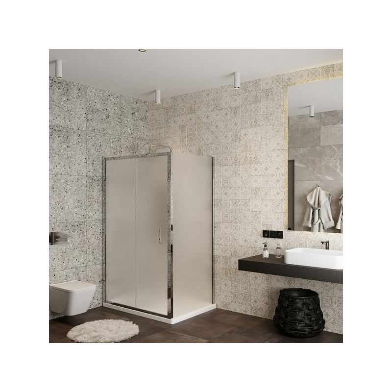 Душевой уголок Roxen Caspia 100x80 55060-100C в интерьере