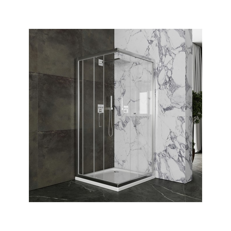 Душевой уголок Roxen Caspia 90x90 55060-90 общий вид