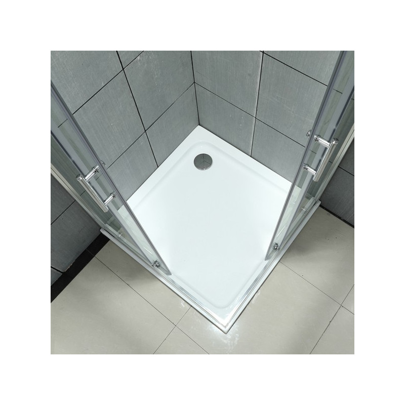 Душевой уголок Roxen Caspia 90x90 55060-90 с открытыми дверцами