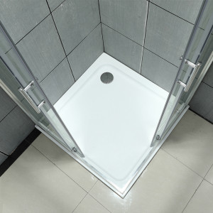 Душевой уголок Roxen Caspia 90x90 55060-90 с открытыми дверцами