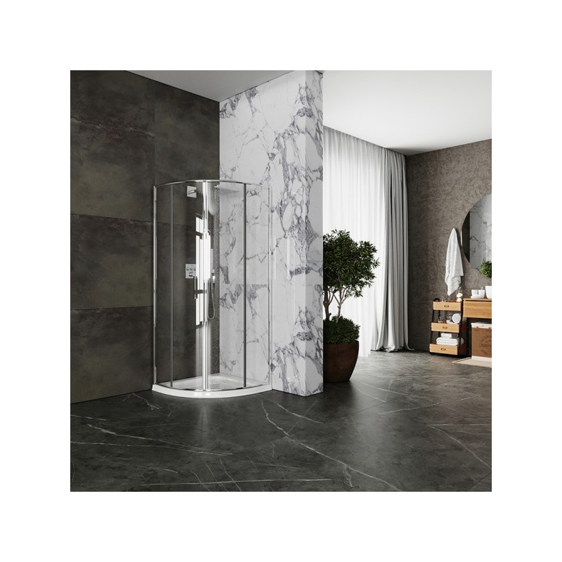 Душевой уголок Roxen Doha 90x90 55080-90 в интерьере