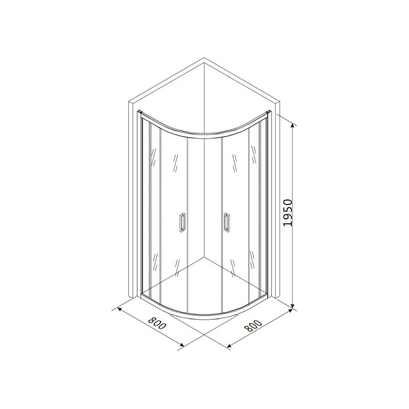 Душевой уголок Roxen Santi 80x80 55020-80 параметры
