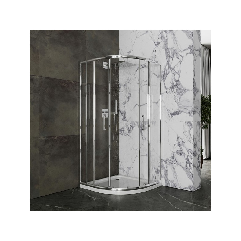 Душевой уголок Roxen Santi 80x80 55020-80 с открытыми дверцами