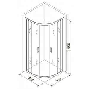 Душевой уголок Roxen Santi 80x80 55020-80 параметры