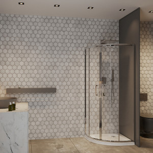 Душевой уголок Roxen Santi 80x80 55020-80 в интерьере