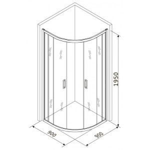 Душевой уголок Roxen Santi 90x90 55020-90C параметры
