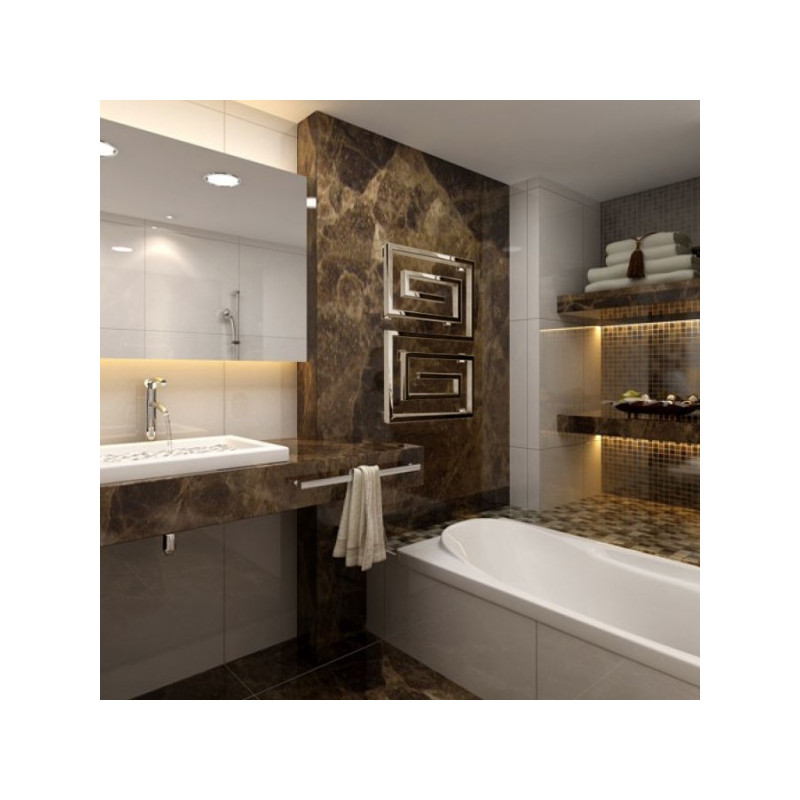 Полотенцесушитель Ростела Гармония L 600x1230 (1/2") в интерьере