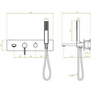 Смеситель Laveo Pola BAP 811P розовое золото параметры