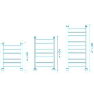 Полотенцесушитель Маргроид Вид 10 400х800 НП (1") параметры