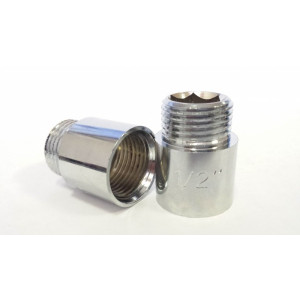 Удлинитель Ростела 1/2"х1/2" L 20 вид сбоку