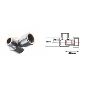 Американка угловая Ростела 751SCH0504 3/4"х1/2" г/ш схема