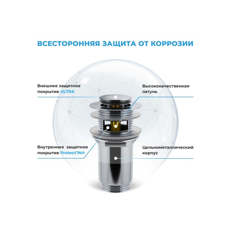 Донный клапан Wellsee Drainage System 182129000