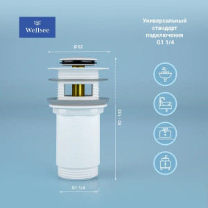 Донный клапан Wellsee Drainage System 182133000