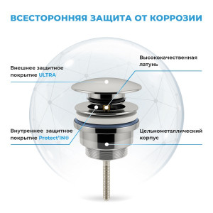 Донный клапан Wellsee Drainage System 182139000