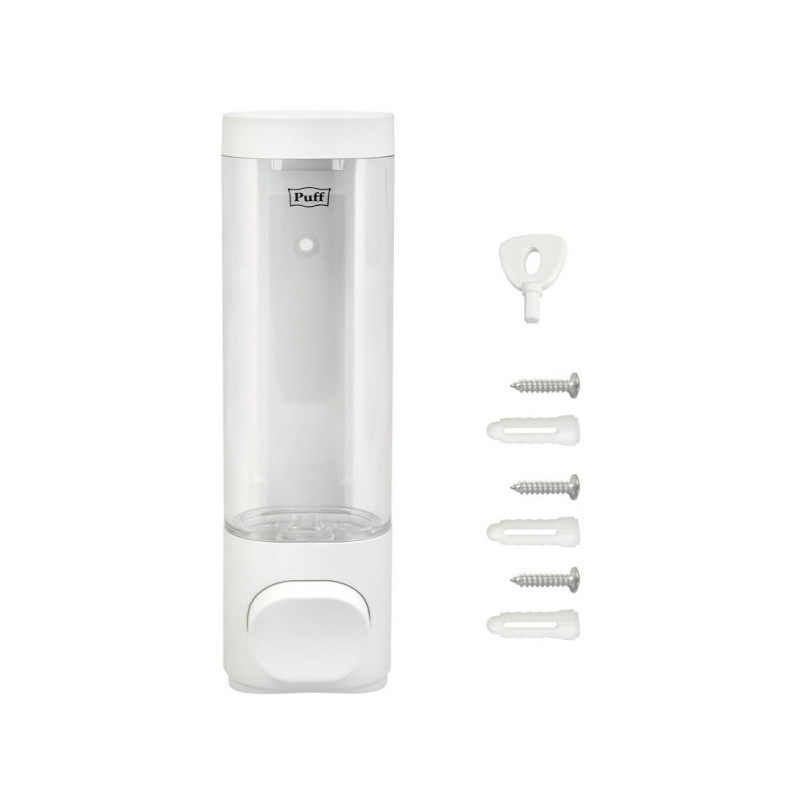Дозатор жидкого мыла Puff 8105 белый комплект