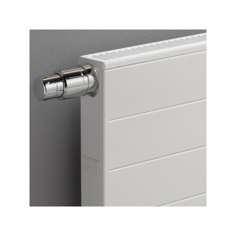 Радиатор стальной Kermi Therm-x2 Line-V тип 22 90,5x40,5 (левое подключение) вид сбоку